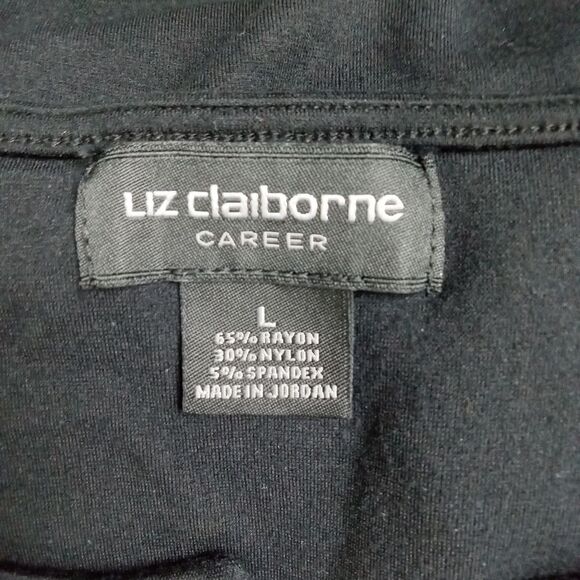 Liz Claiborne Career black top Size Large - Picture 5 of 6